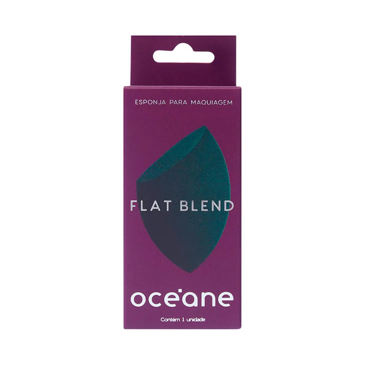 Esponja de Maquiagem Flat Blend Océane Verde 1 unidade