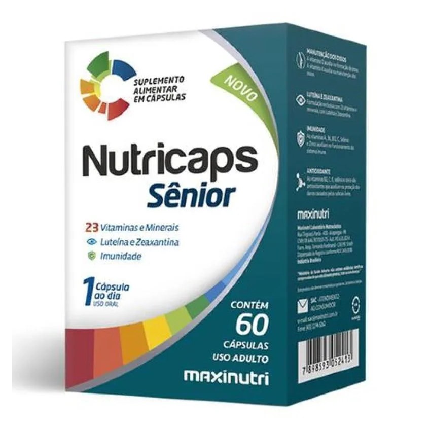 Nutricaps Sênior (60 Cápsulas) - Padrão: Único