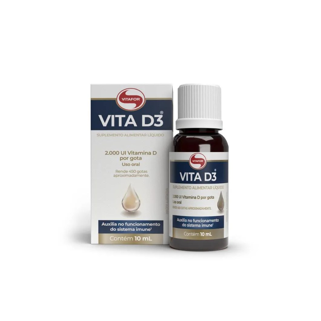 Vitamina D3 2000ui/gota 10ml (450 Gotas) Vitafor