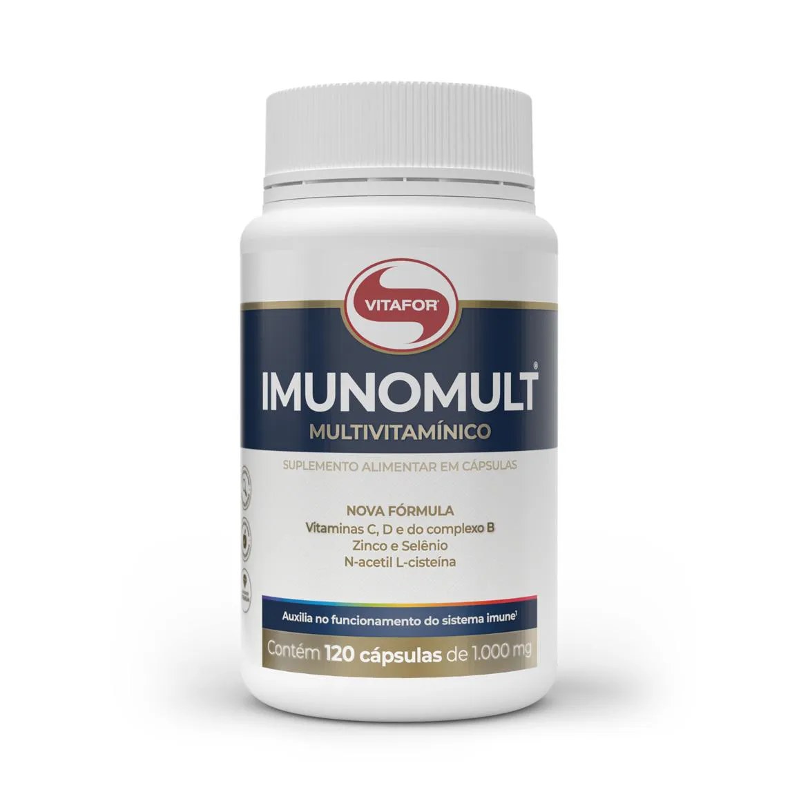 Imunomult Multivitaminico 1000mg 120 Cápsulas. Vitafor