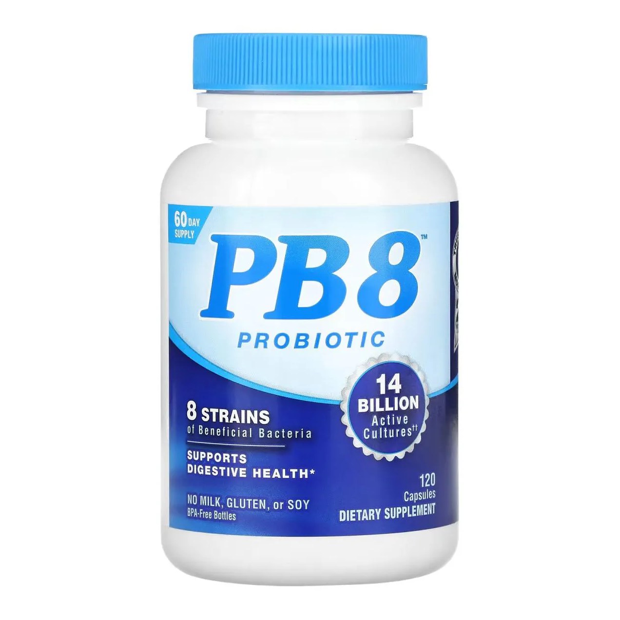 Pb8 Probiotico 14 Bilhoes 120 Capsulas - Nutrition Now
