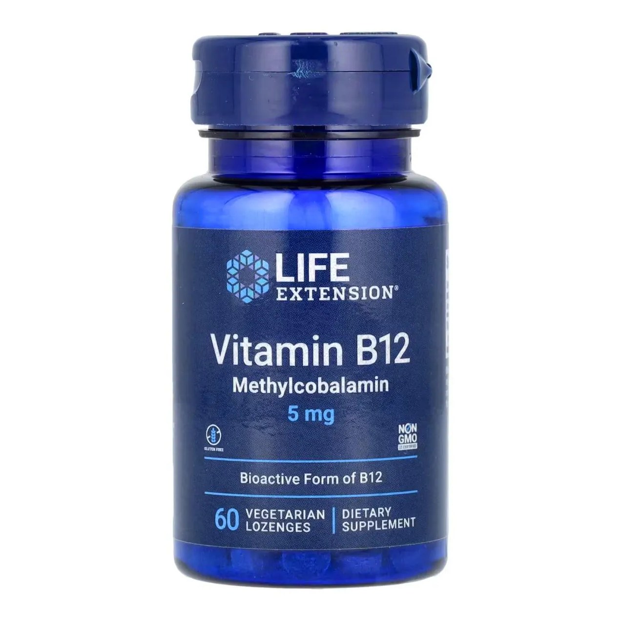 Vitamina B12 Metilcobalamina 5mg 60 Pastilhas Sublingual - Life Extension