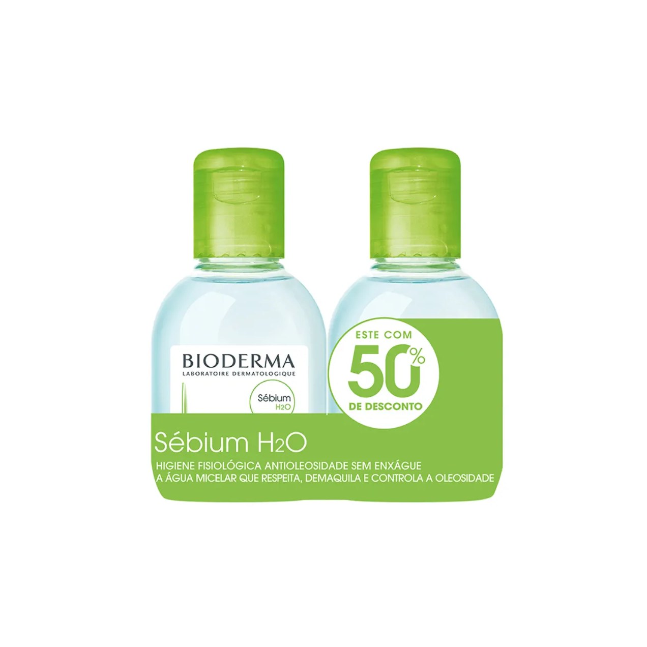 Kit Água Micelar Dermatológica Sébium H2O com 100ml + 100ml