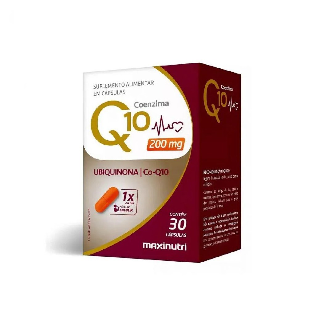 Coenzima Q10 Gold - 200mg (30 Cápsulas) - Maxinutri