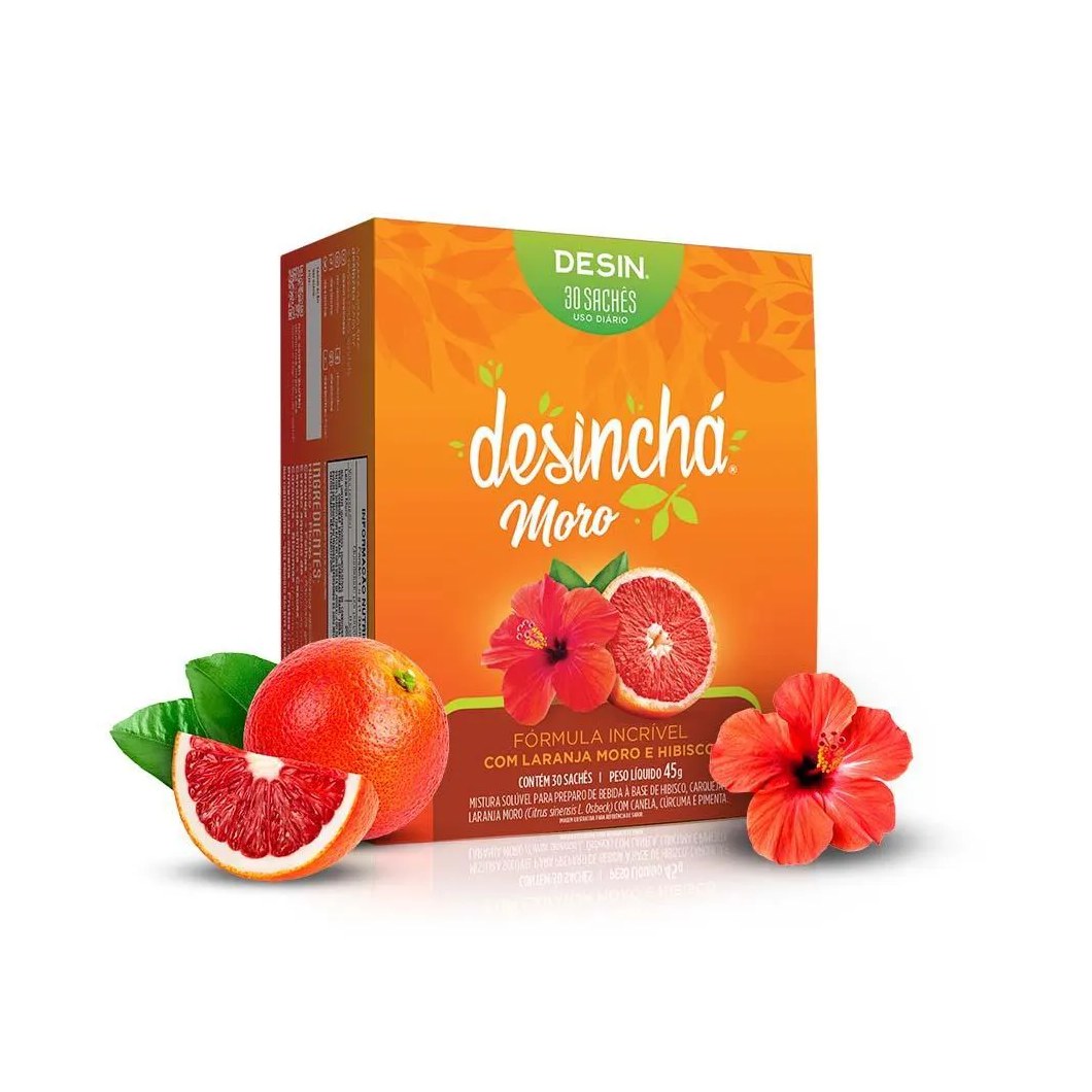 Desinchá Moro: Laranja Moro e Hibisco (30 Sachês)