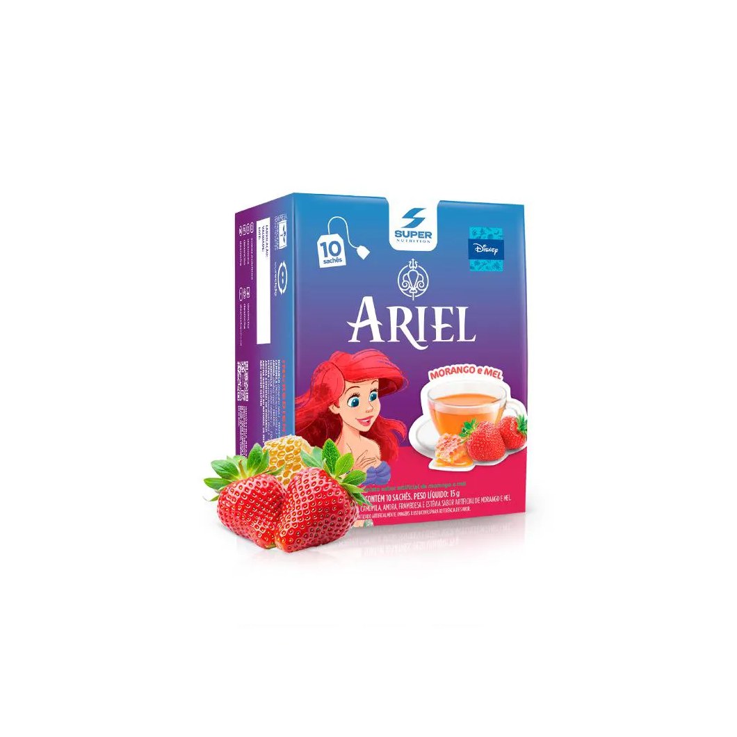 Desinchá Disney Ariel - Morango e Mel (10 Sachês)