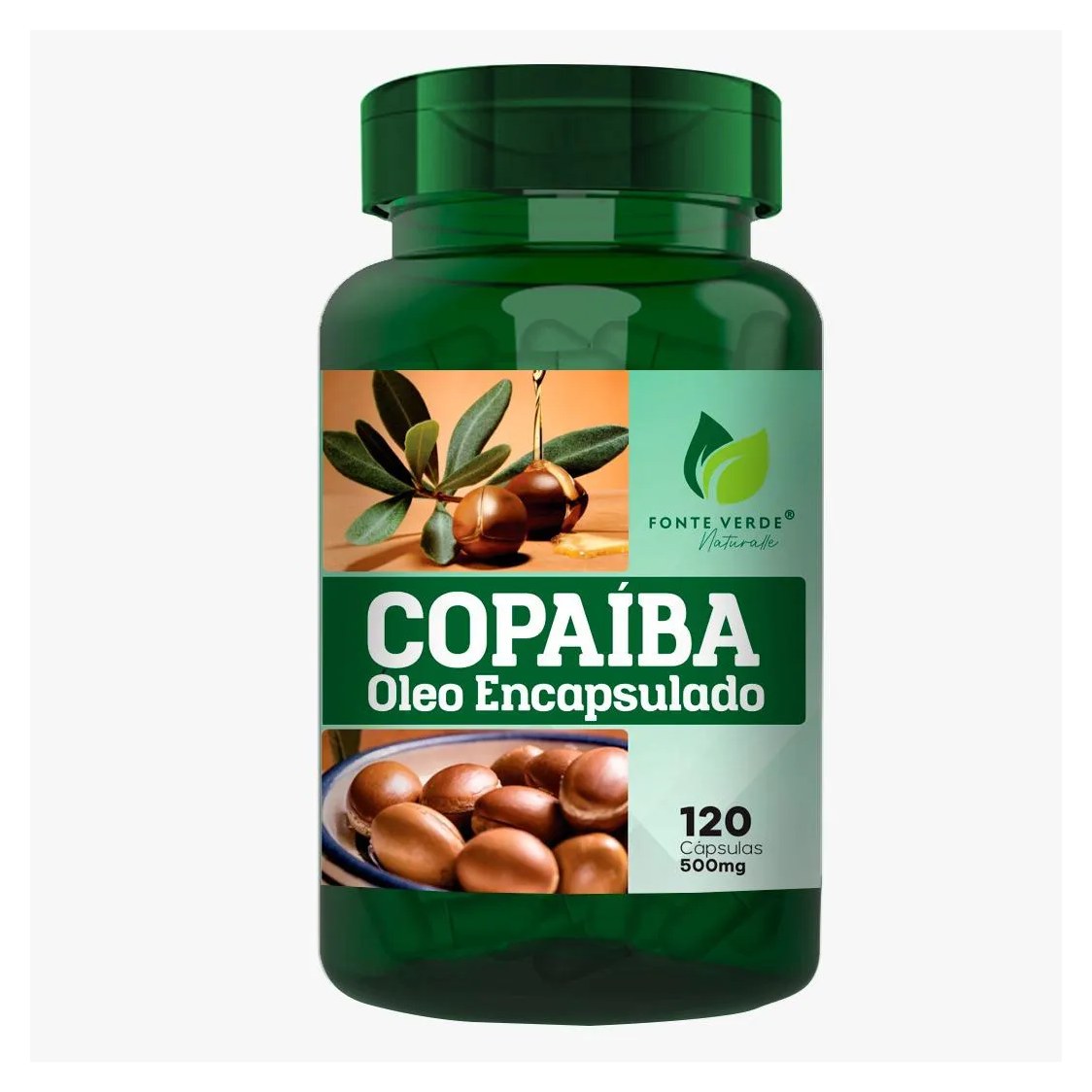 Suplemento Óleo de Copaíba Encapsulado 500mg 120 Capsulas