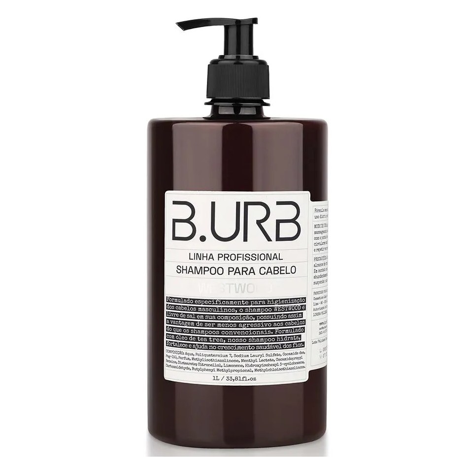 Shampoo Westwood 1 Litro Profissional Bancada Barbearia Barba Urbana B.urb