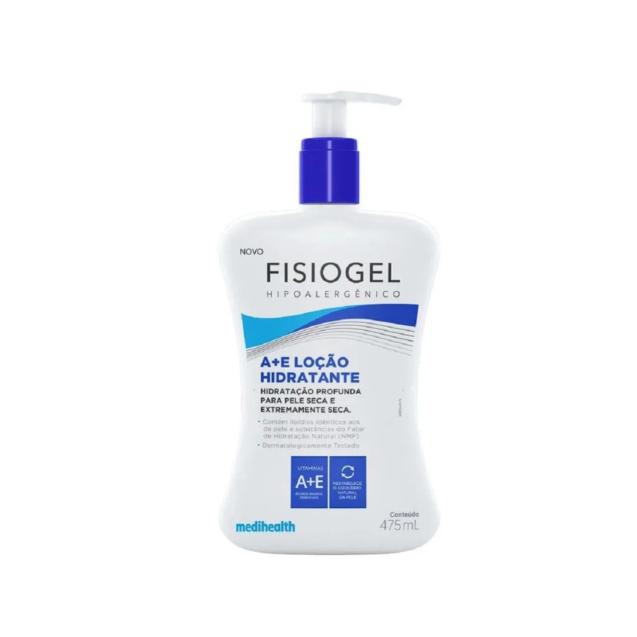 Loção Fisiogel a + e Pele Seca 475ml - Medihealth