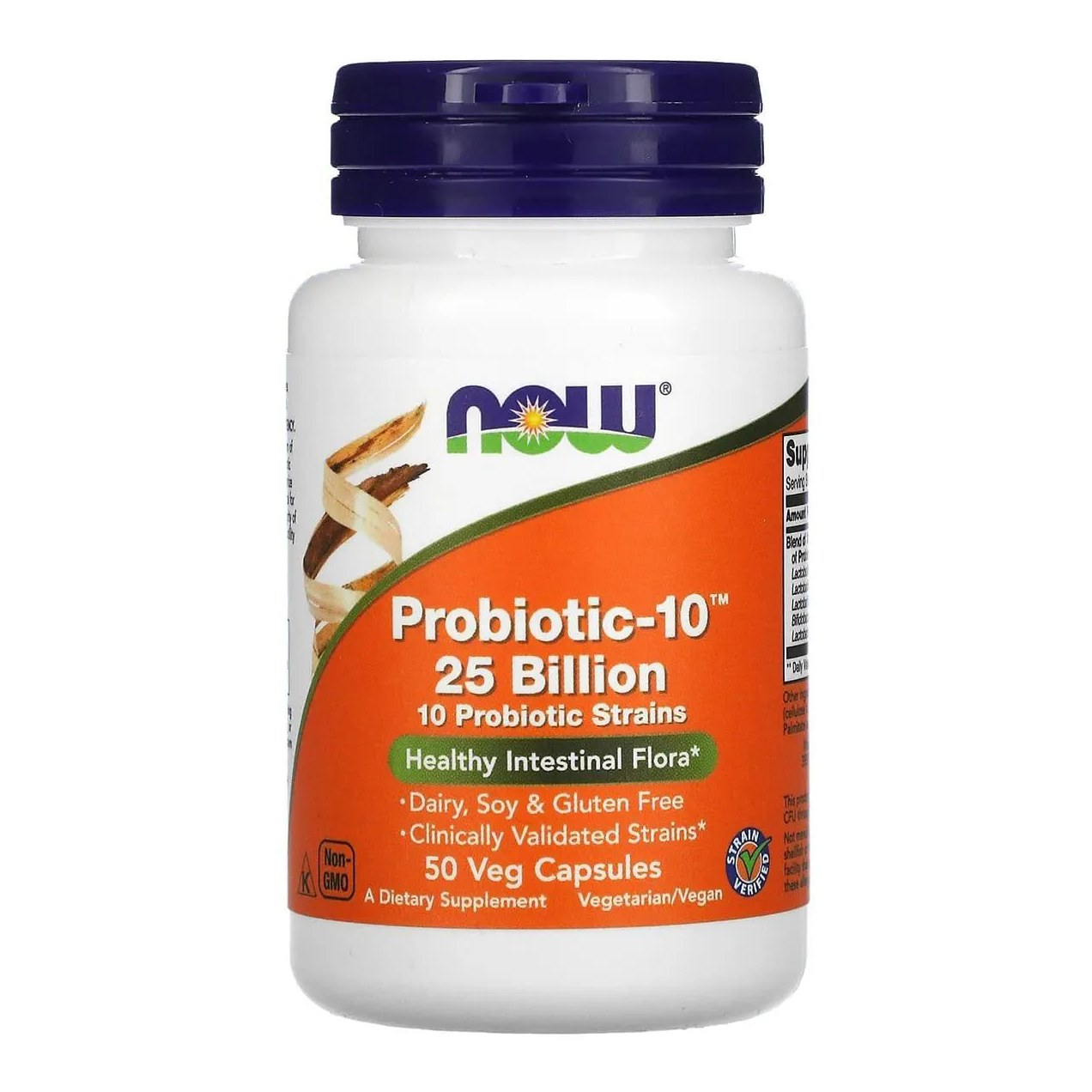 Probiótico 10 25 Billion 50 Capsulas - Now Foods