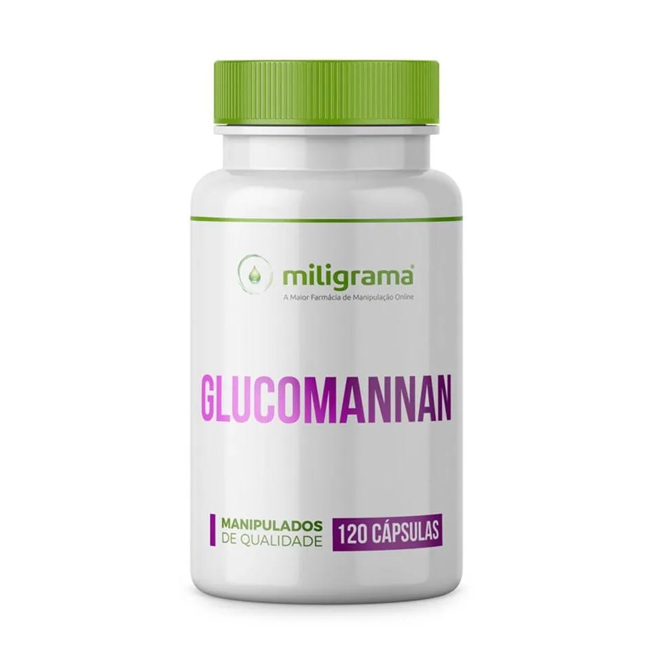 Glucomannan 500mg 120 cápsulas