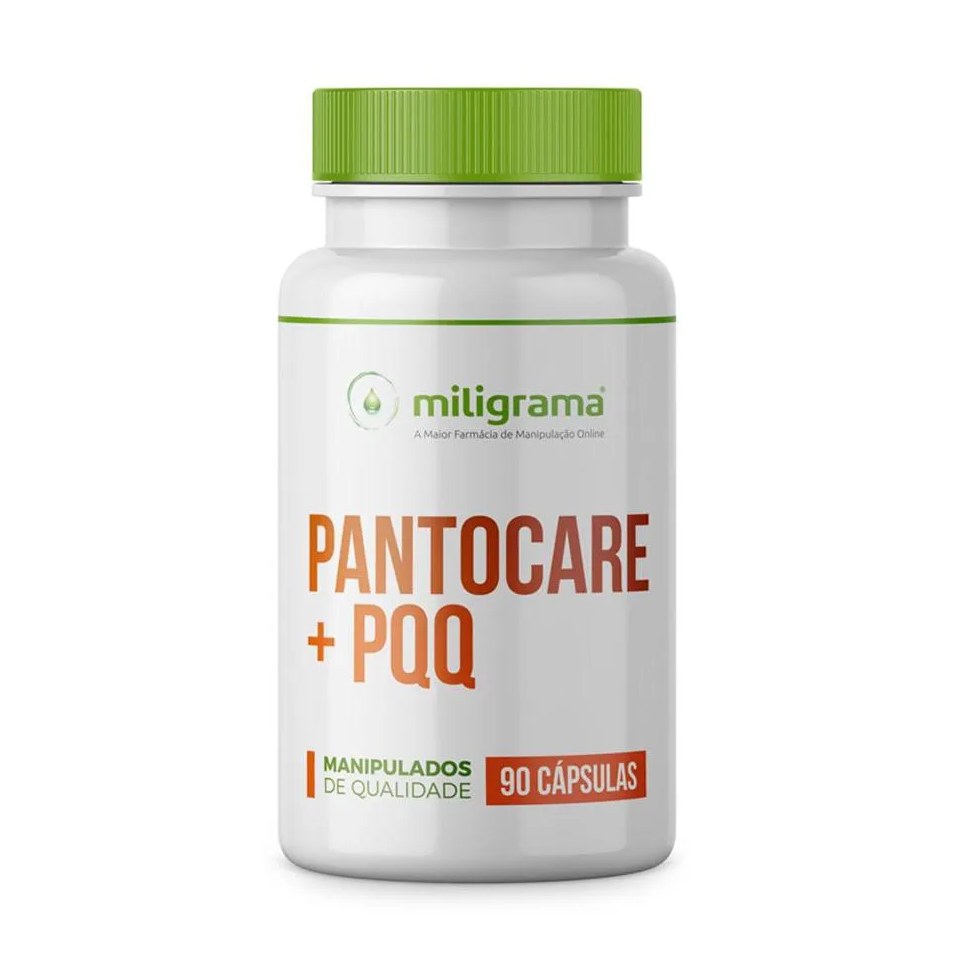 Pantocare + Pqq - Antiqueda e Anti Cabelos Brancos 90 cápsulas