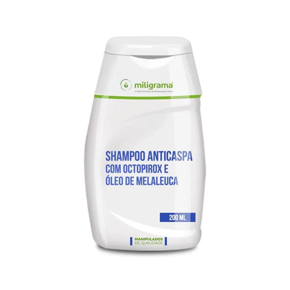 Shampoo Anticaspa: Octopirox e Óleo de Melaleuca 200ml