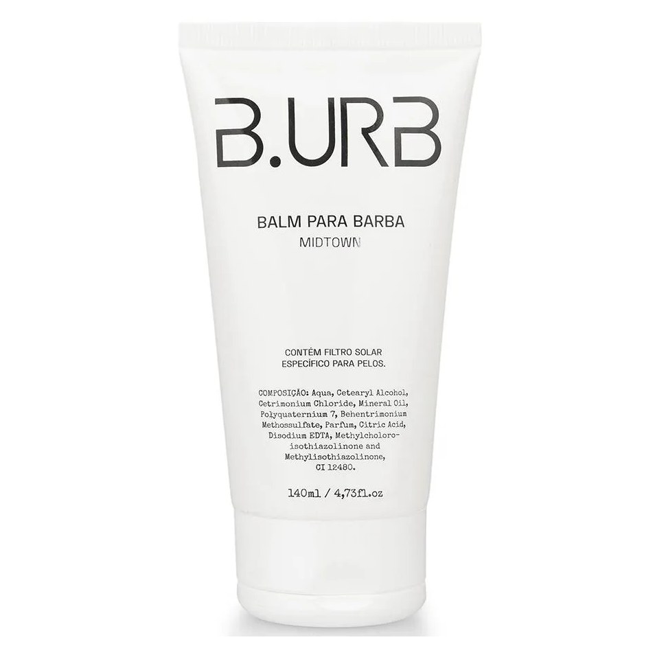 Balm para Barba Midtown com Filtro Solar - Café e Baunilha 140ml Barba Urbana B.urb
