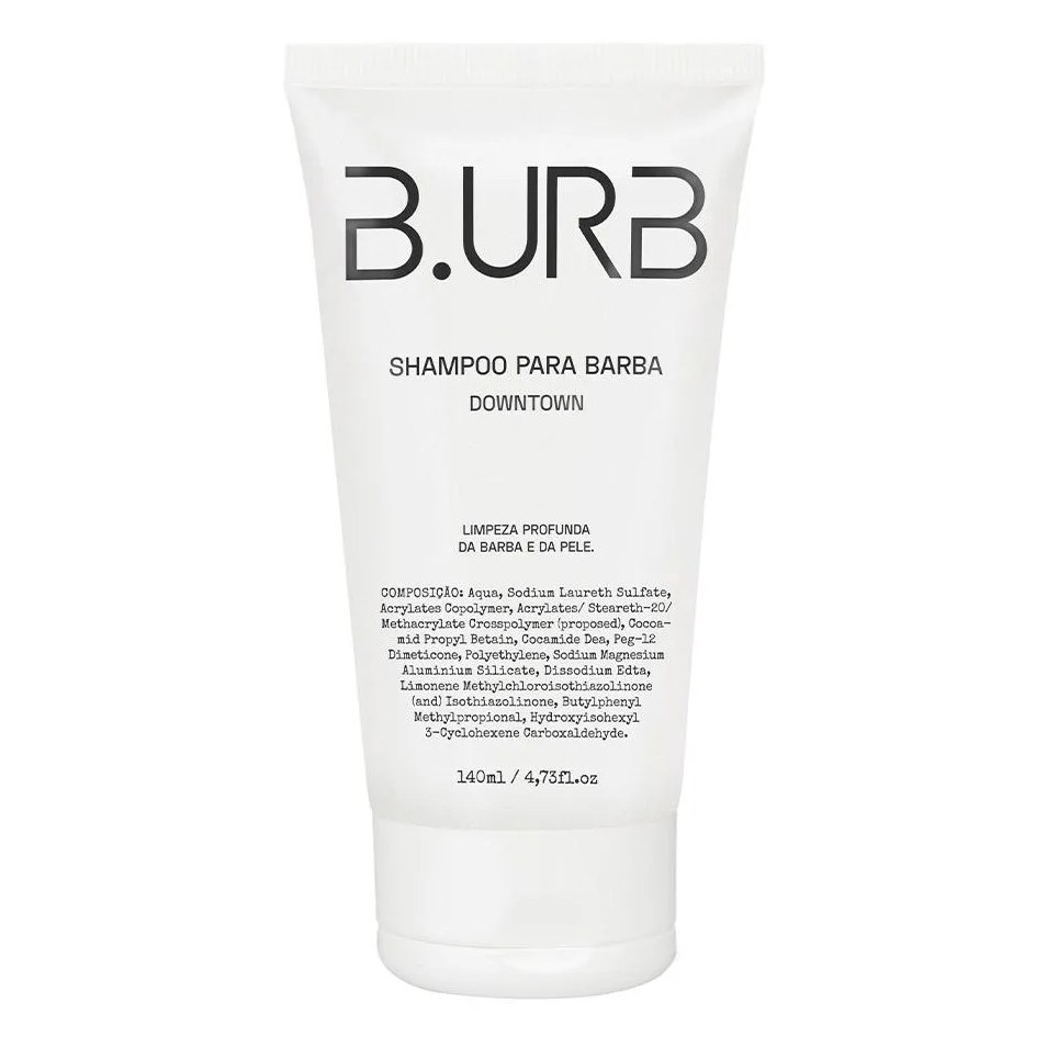 Shampoo para Barba Downtown com Microesferas Esfoliantes 140ml Barba Urbana B.urb