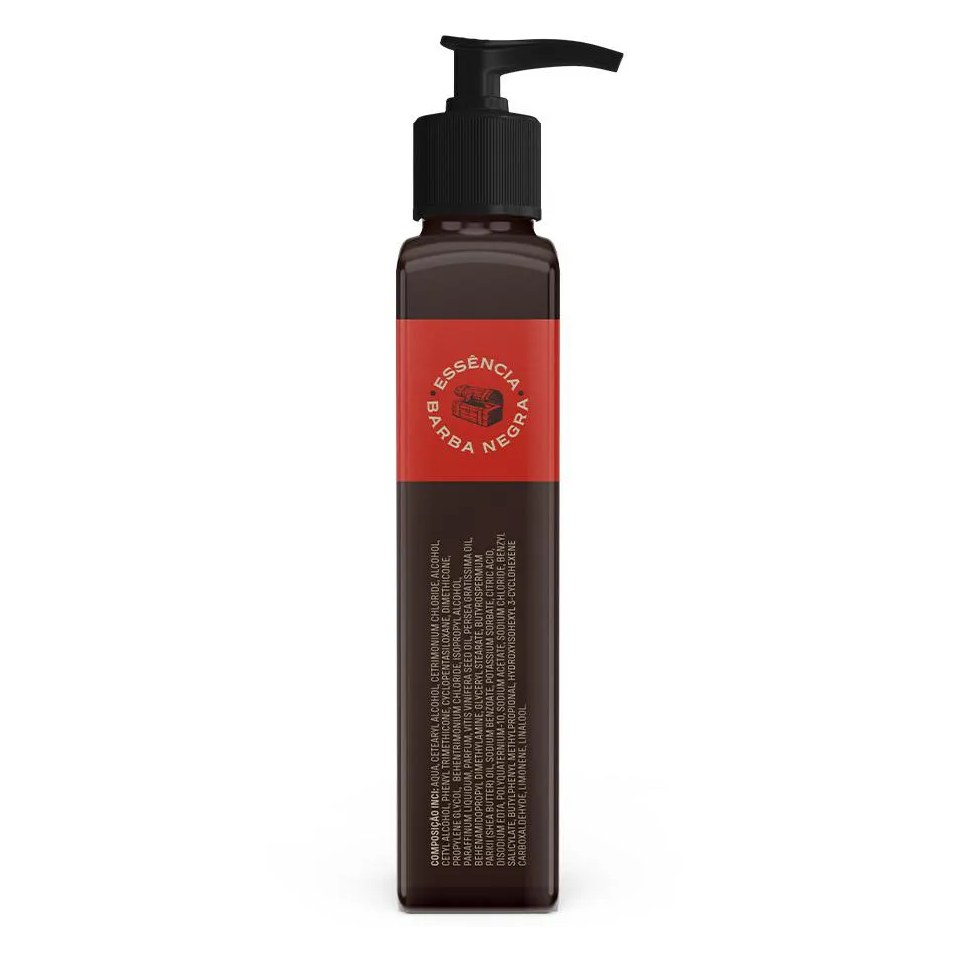 Balm para Barba Negra Amadeirado, Doce e Marcante 120g Don Alcides