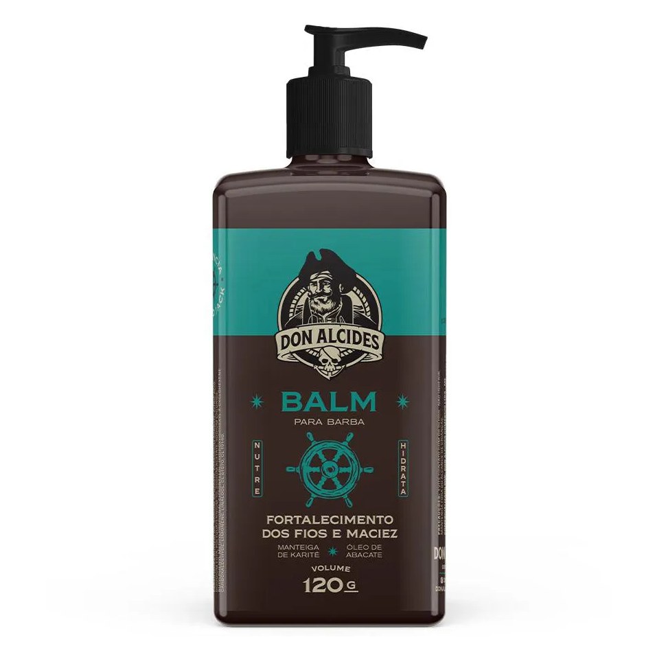 Balm para Barba Calico Jack Herbal, Refrescante e Ousado 120g Don Alcides