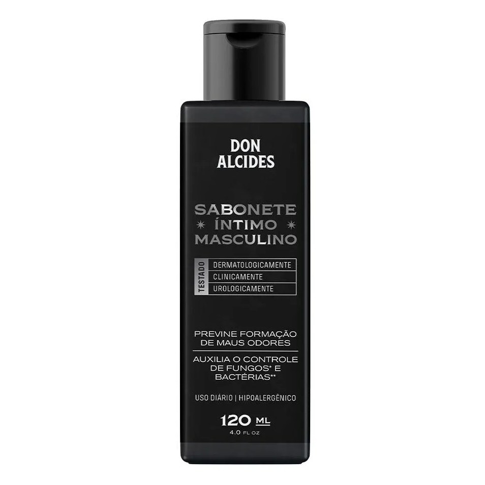 Sabonete Íntimo Masculino Previne Maus Odores, Fungos e Bactérias 120ml Don Alcides