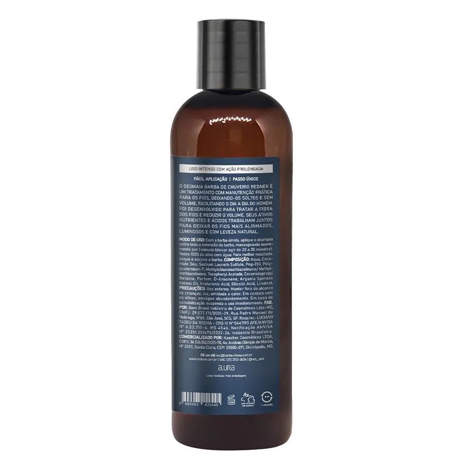 Shampoo Desmaia Barba Liso Intenso Ação Prolongada 120ml Red Nek