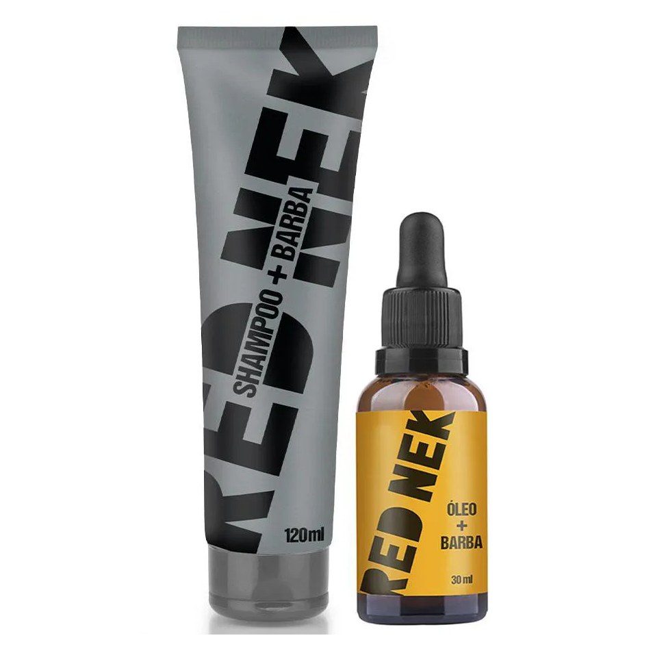 Kit Shampoo para Barba + Óleo Hidratante Red Nek