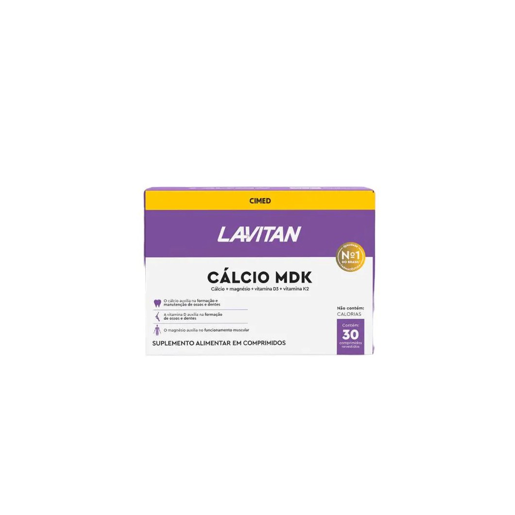 Lavitan Cálcio Mdk - 30 Cpr - Cimed