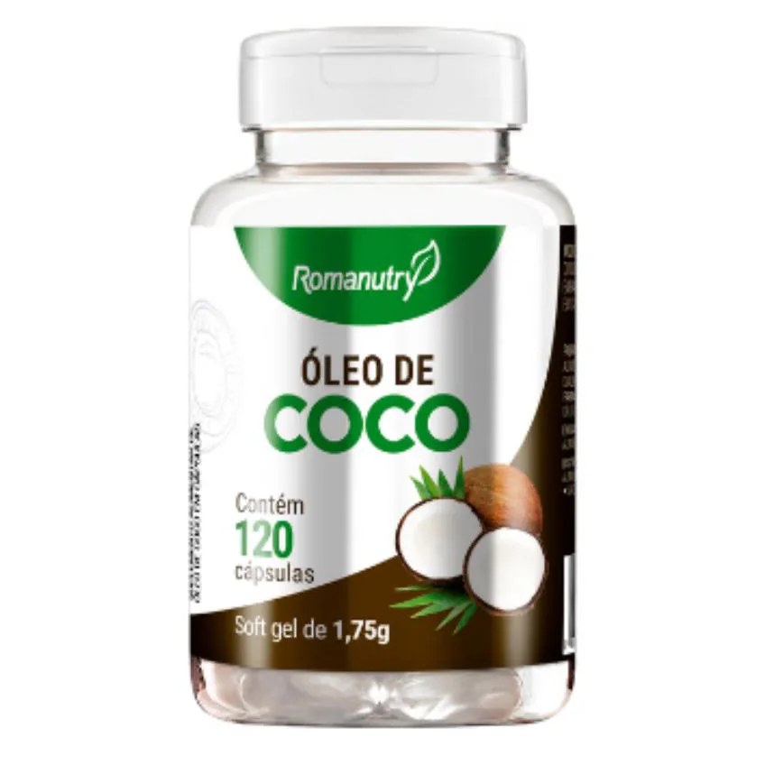 Óleo de Coco 1000mg 120 cápsula - Romanutry