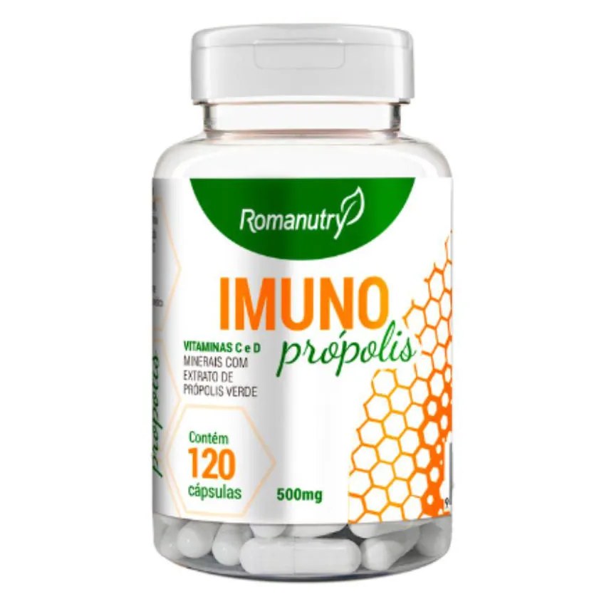 Imuno Propolis 500mg 120 cápsula - Romanutry