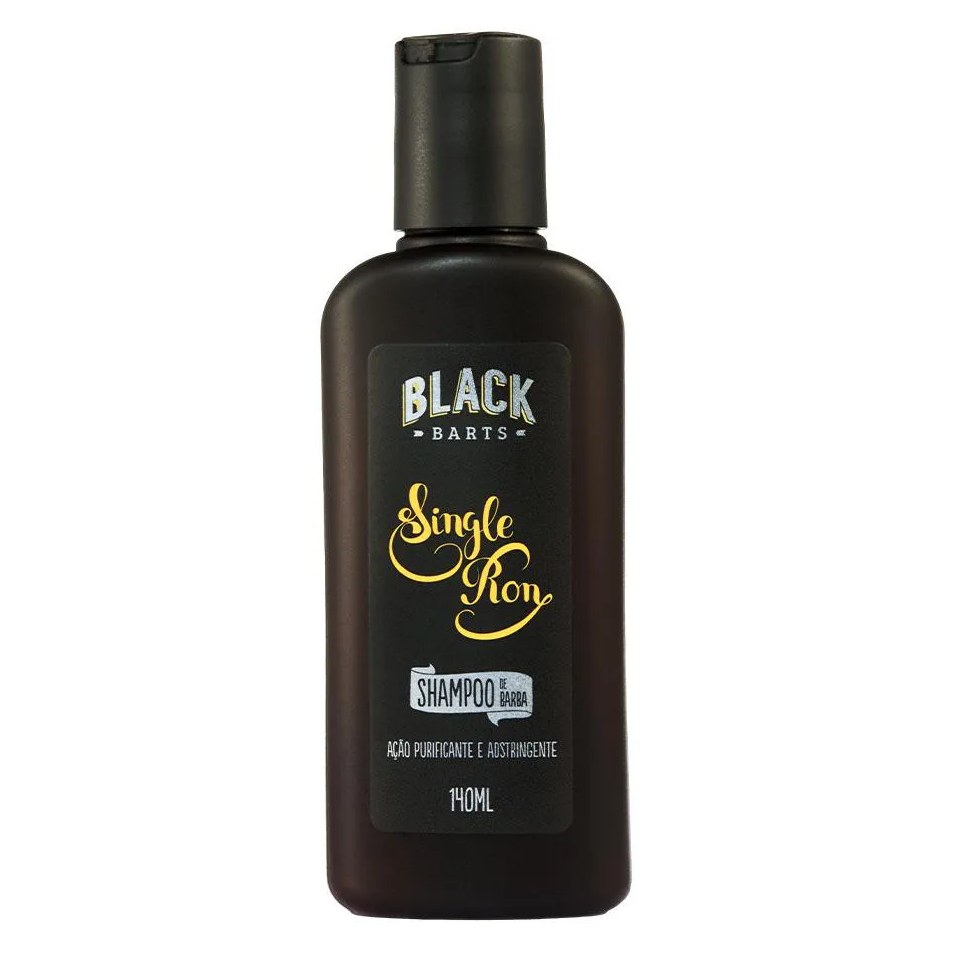 Shampoo de Barba Ação Purificante e Adstringente Single Ron 140ml Black Barts