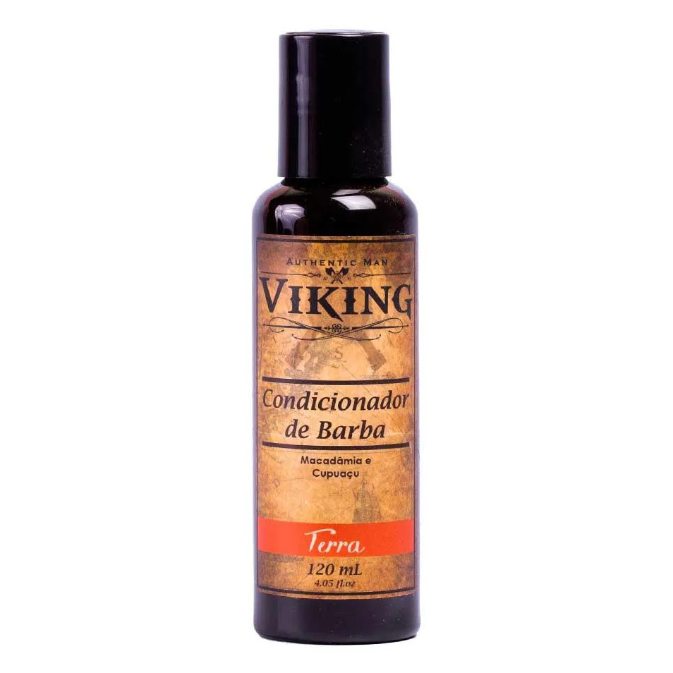 Condicionador de Barba Terra Macadâmia e Cupuaçu 120ml Viking