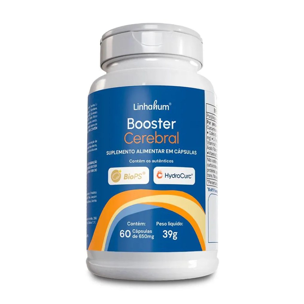 Booster Cerebral Suplemento Foco 60 cápsulas Linhahum