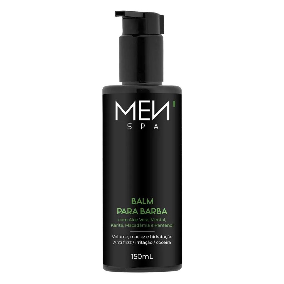 Balm para Barba Anti Frizz para Fios Rebeldes - Volume e Maciez 150ml Menspa