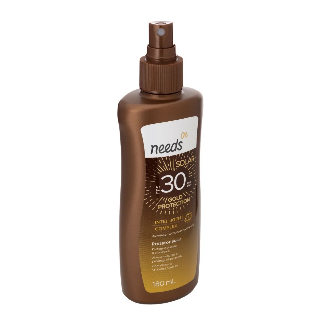 Protetor Solar Corporal FPS 30 Needs Solar Gold Protection Spray 180ml