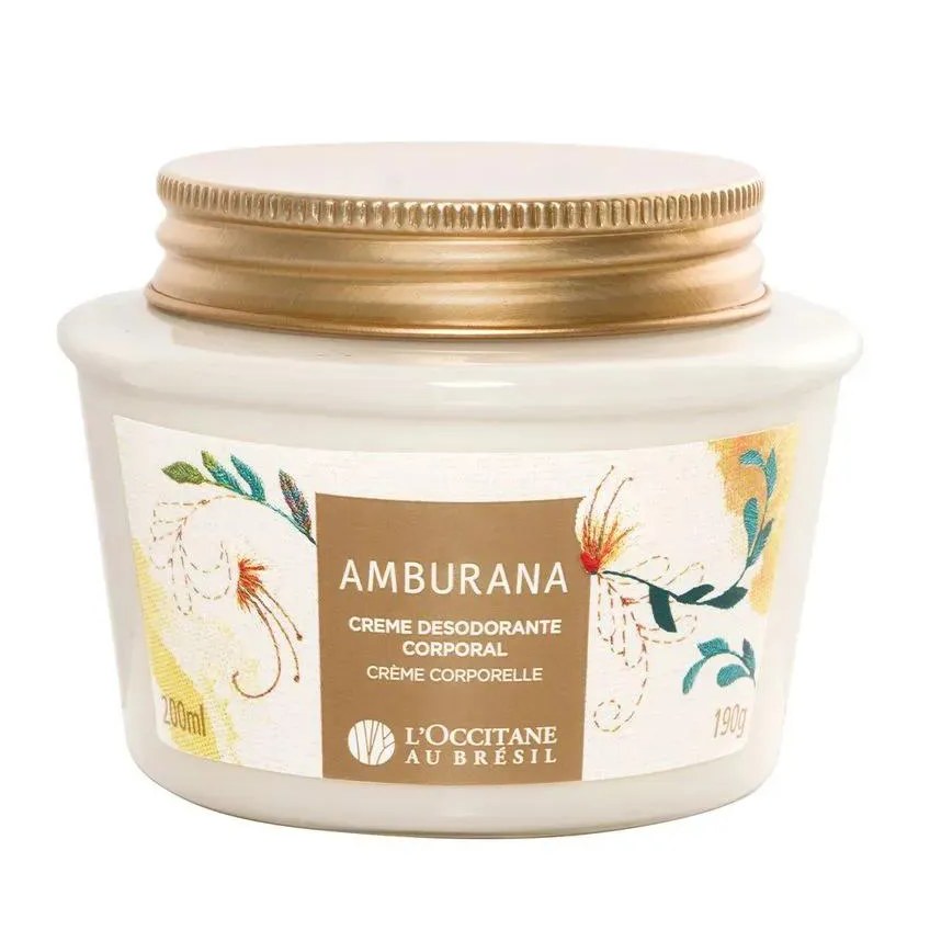 Creme Desodorante Corporal Amburana Loccitane Au Brésil 200ml