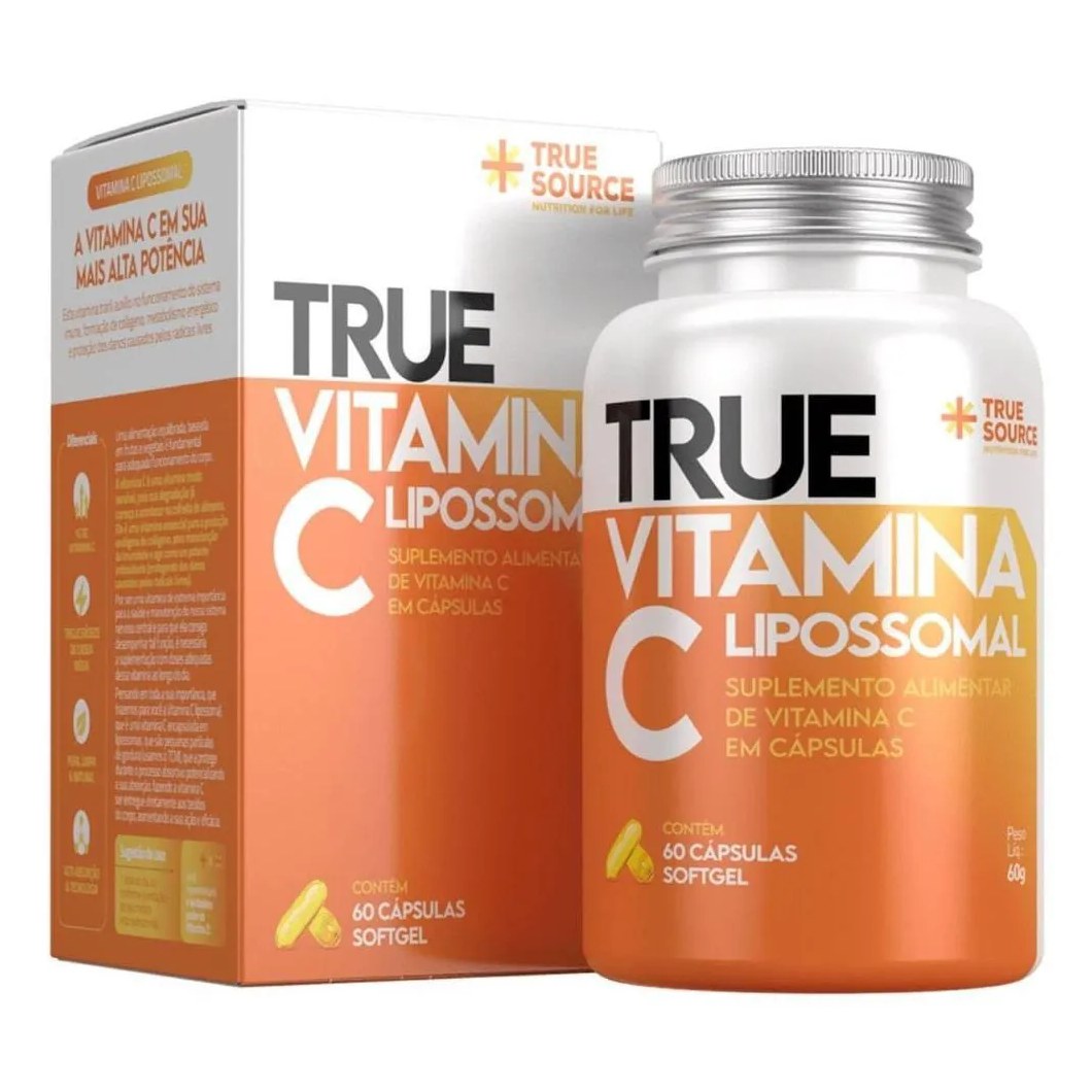 Vitamina C Lipossomal True Source 60 cápsulas