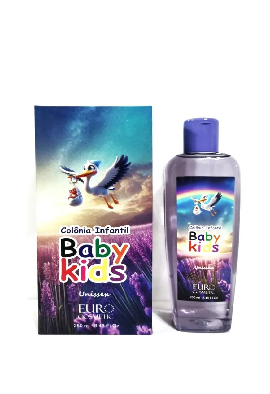 Colônia Infantil Baby Kids Unissex Euro Cosmetic 250ml