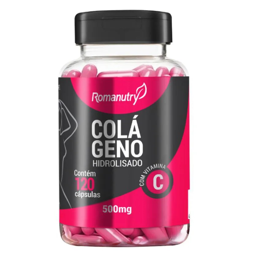 Colágeno Hidrolisado com Vitamina C 120 cápsulas