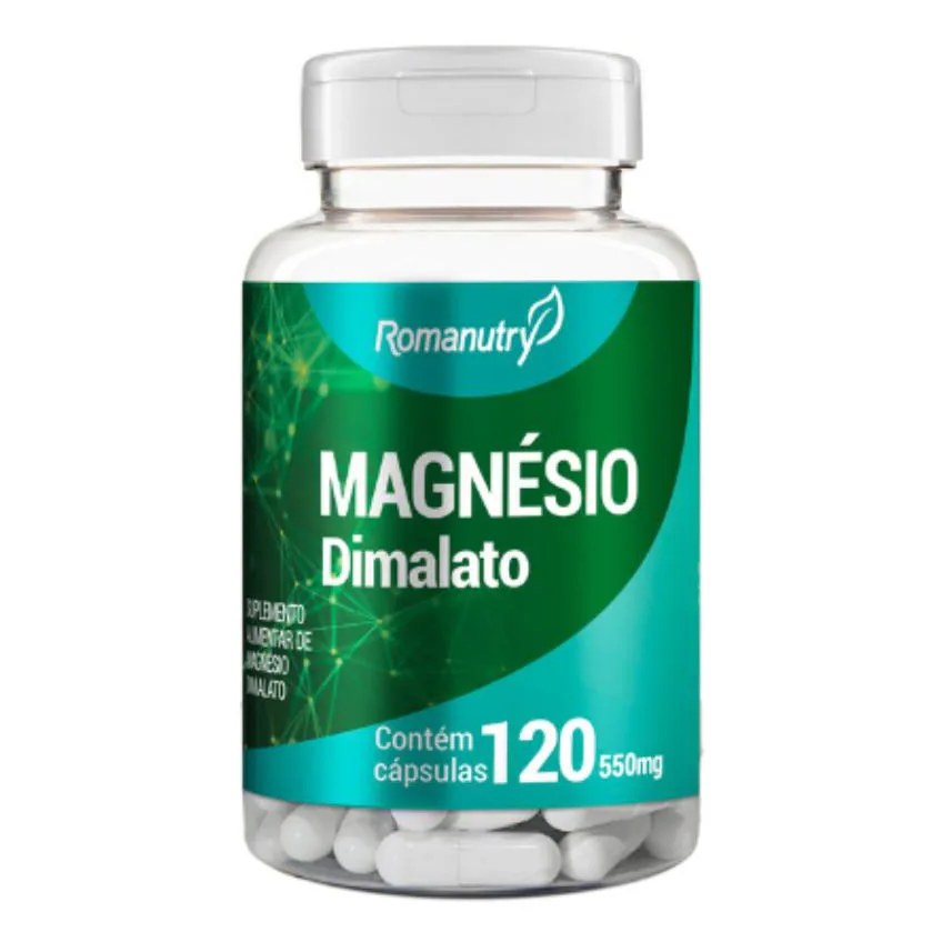 Magnésio Dimalato 500mg 120 cápsula - Romanutry
