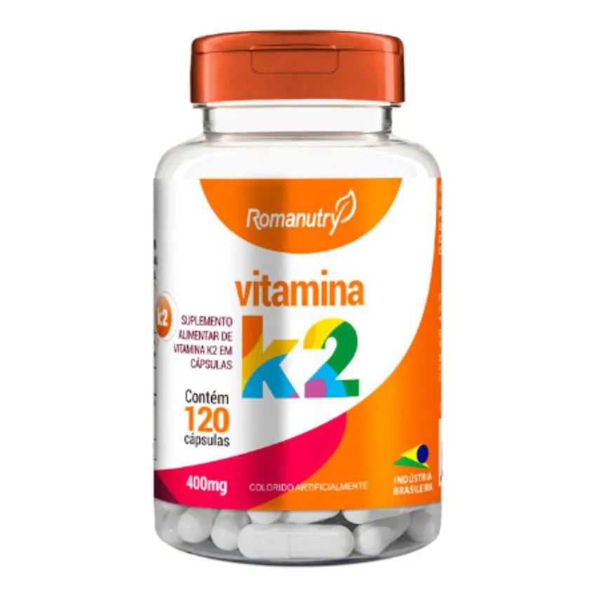 Vitamina K2 400mg 120 cápsula - Romanutry