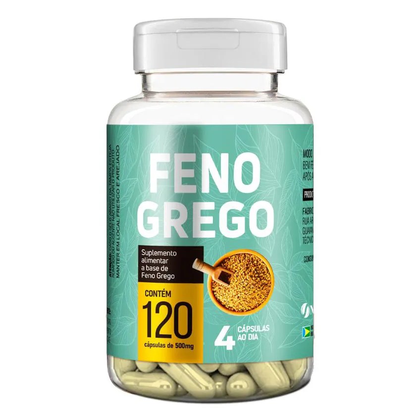 Feno Grego com 120 cápsula - Natuvite