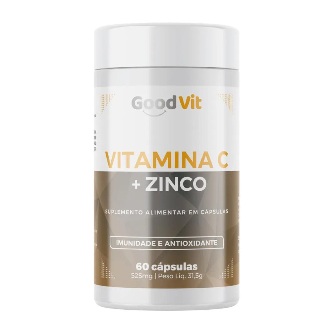 Vitamina C + Zinco C/60 cápsulas - Good Vit