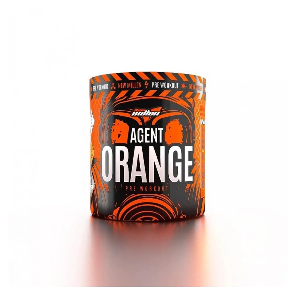 Agent Orange Pre Workout (250g) - Sabor: Limão com Hortelã