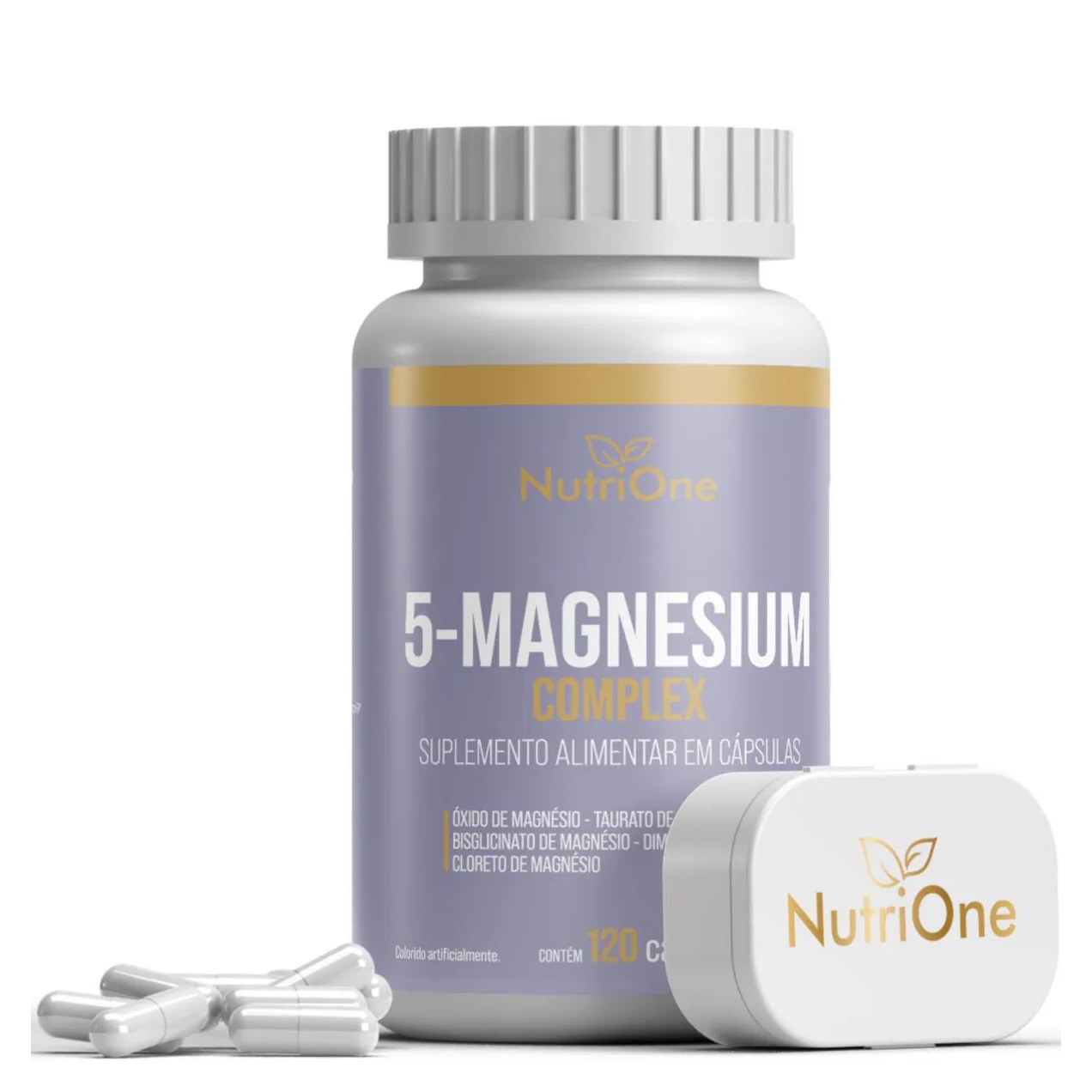 5 Magnésios Penta Magnésio 120 Cápsulas - Nutrione