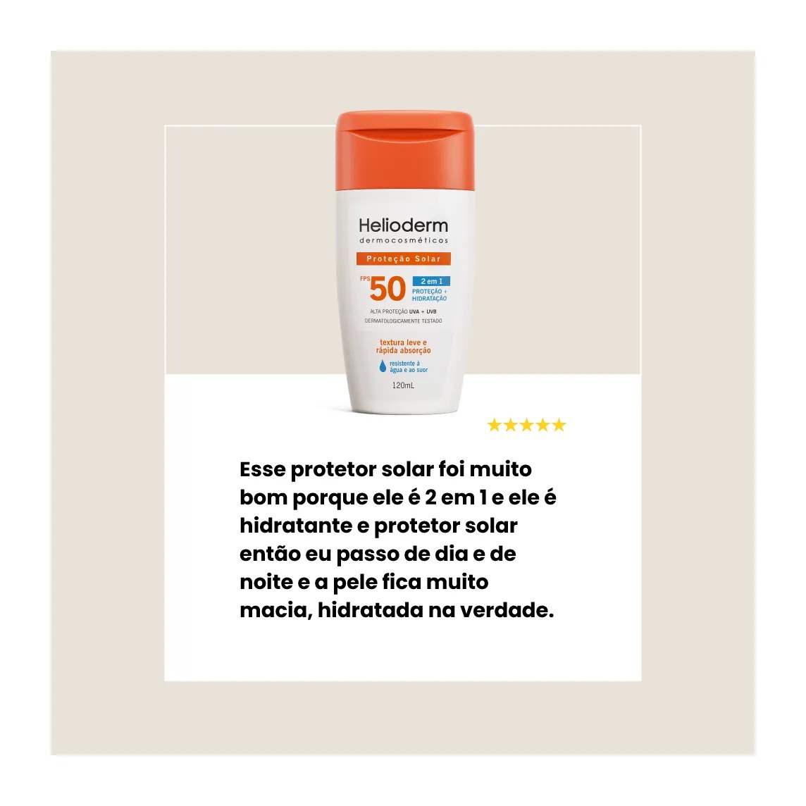 Kit Helioderm Suncare Protetor Solar Corporal FPS 50 com 200ml + 120ml