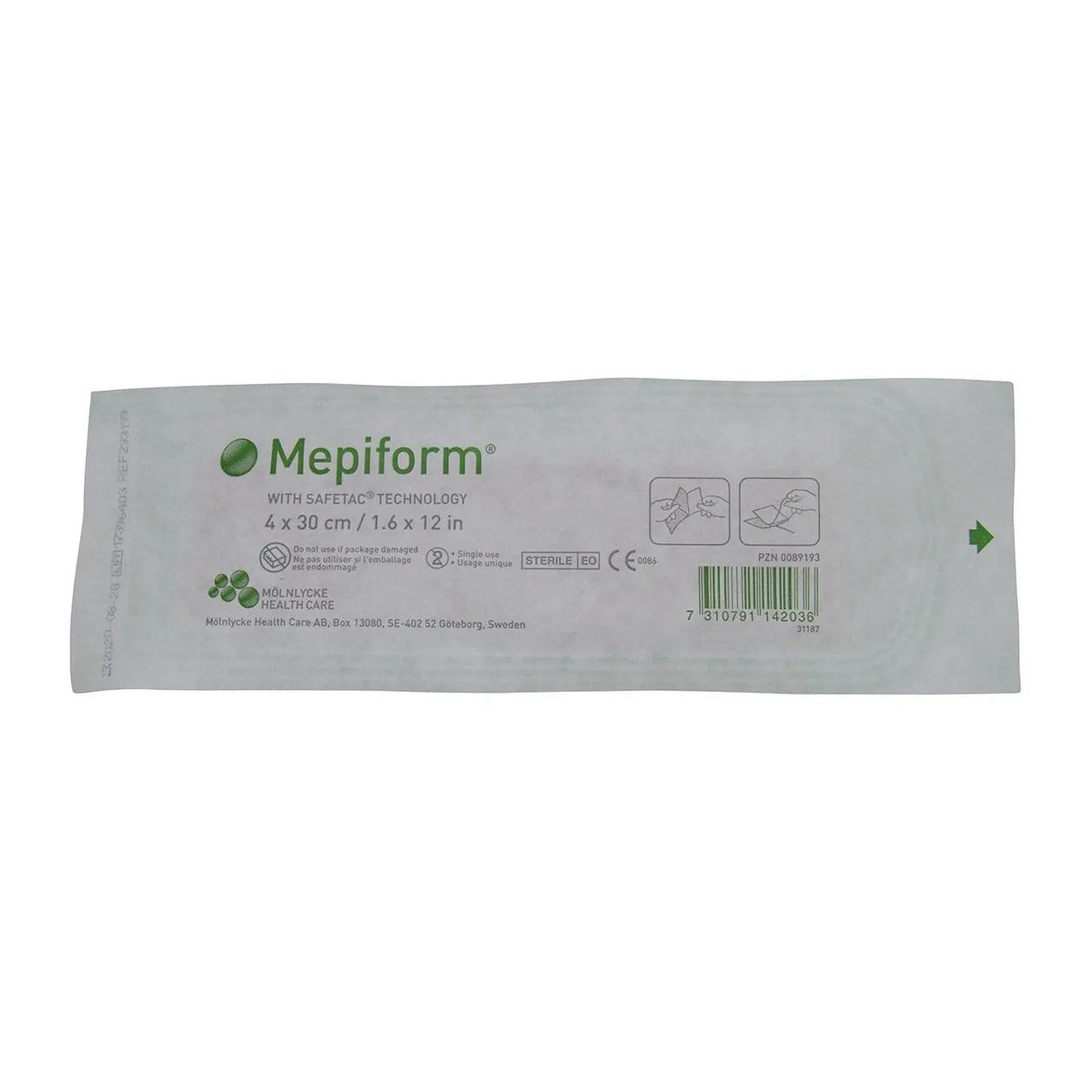 Curativo Mepiform 4 x 30cm Silicone Molnlycke