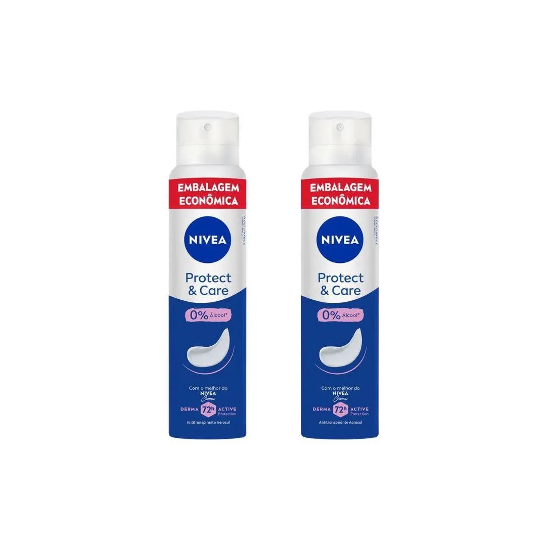 Desodorante Aero Nivea 200ml Fem Protect Care - Kit C / 2un