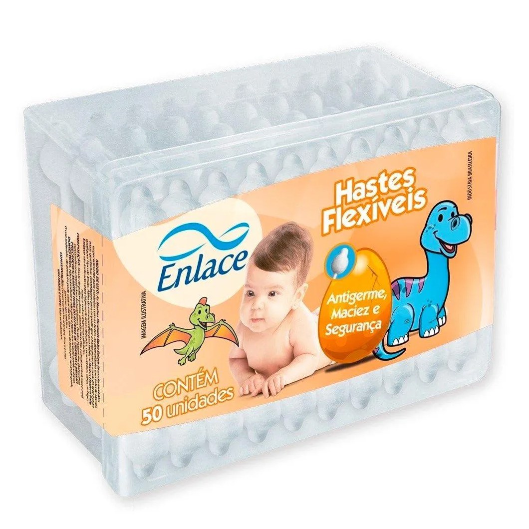 Hastes Flexíveis Enlace Baby 12 Embalagens com 50 unidades