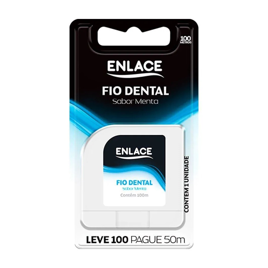 Fio Dental Enlace 100m - Embalagem com 12 unidades