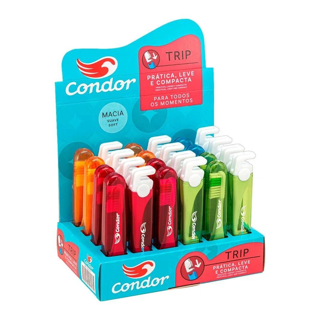 Escova Dental Condor Sm 3235 Trip Embalagem com 24 unidades