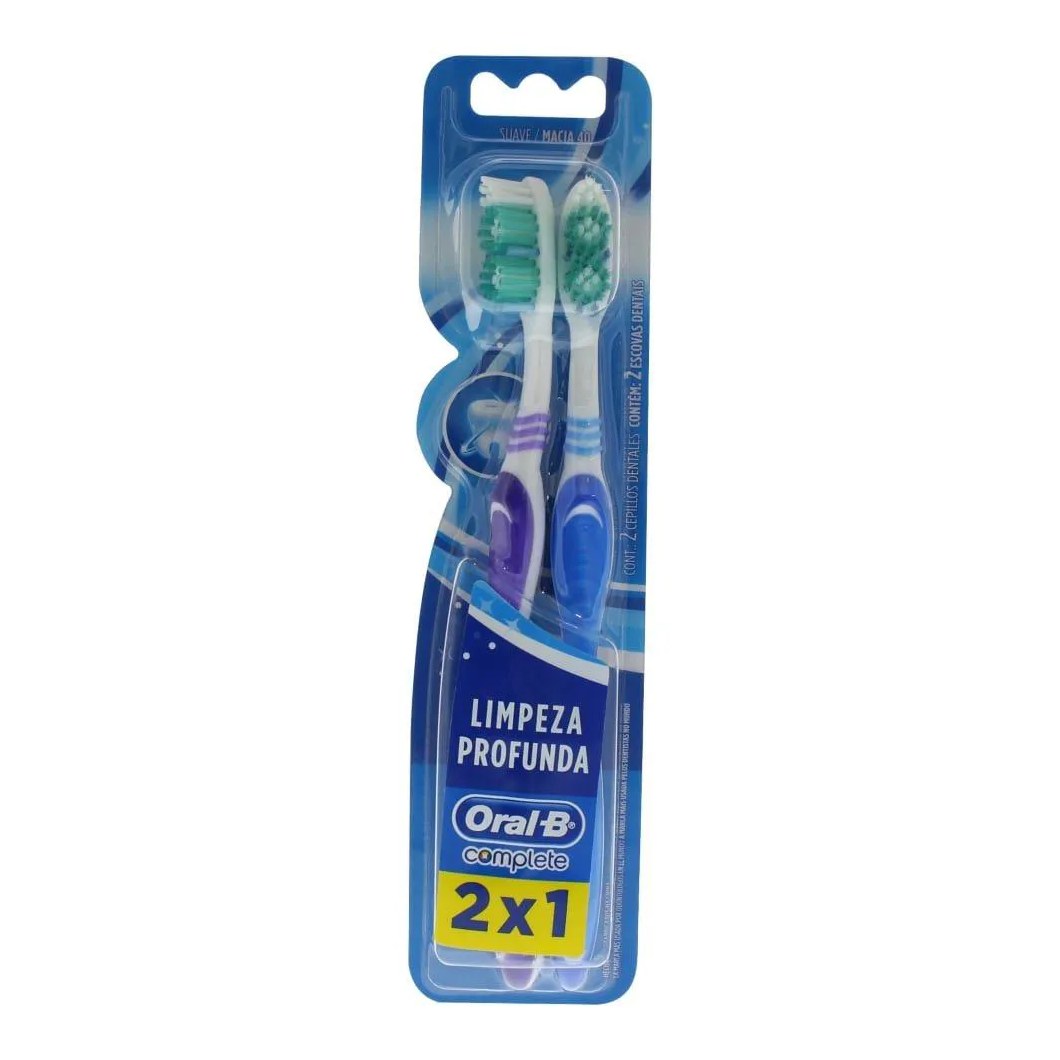 Escova Dental Oral B Complete - Embalagem com 2 unidades