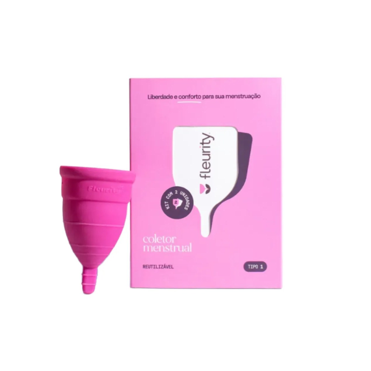 Coletor Menstrual Fleurity Tipo 2 Sem Pigmento com 1 unidade